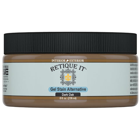 Retique It RQ-GS08-DOAK-R8 Stain Alternative, Dark Oak, Gel, 8 oz