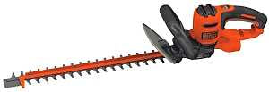 Black+Decker BEHTS300 Electric Hedge Trimmer, 3.8 A, 120 V, 3/4 in Cutting Capacity, 20 in Blade, Orange