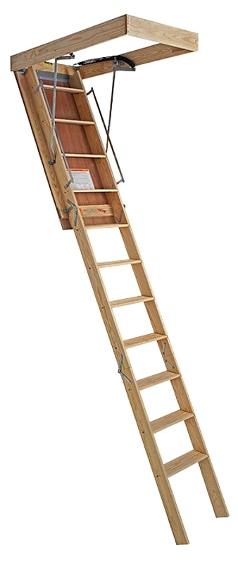 American Stairways SP201FT Attic Stair, 10 ft H Ceiling, 30 x 54 in Ceiling Opening, 10-Step, 350 lb, 5-1/2 in D Step