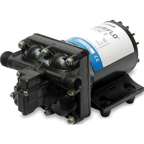 Shurflo Aqua King II Black 55 PSI 3 GPM Automatic Fresh Water Pump 8 1/8″ x 5″ x 4 1/8″