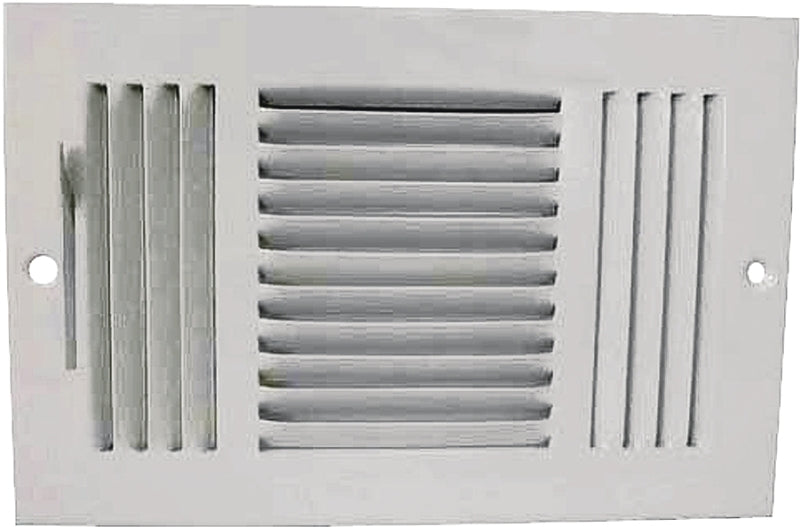 Shell Register ProSource SW03-10X6 Register, 10 in x 6 in Duct Size, 52 degree Air De ...