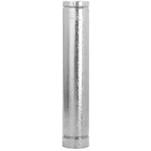 Selkirk 5RV-5 Type B Gas Vent Pipe, 5 in OD, 5 ft L, Steel, Galvanized