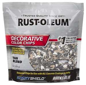 Rust-Oleum 312447 Color Chip, Solid, Tan Blend, 1 lb, Bag