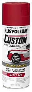 Rust-Oleum 311484 Automotive Spray Paint, Matte, Red, 11 oz, Can
