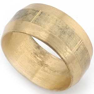 Anderson Metals 730060-10 Pipe Sleeve, 5/8 in Compression, Brass, Pack of 10