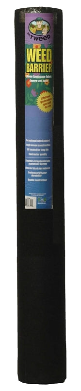 TWD Weed Barrier WB10 Landscape Fabric, Professional, 300 ft L, 10 ft W, Black