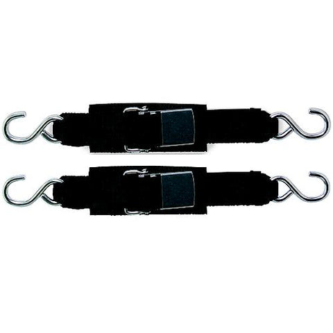 BoatBuckle F12067 Stainless Steel Kwik-Lok Transom Tie-Downs, 2\" x 6', 2/pk