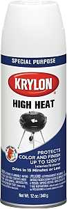 Krylon K01505777 Spray Paint, 12 oz Can, 20 sq-ft Coverage Area, Solvent Base, Flat, White