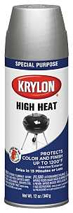 Krylon K01407777 Metallic Spray Paint, 12 oz Can, 20 sq-ft Coverage Area, Solvent Base, Metallic, Aluminum