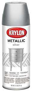 Krylon K01406 Metallic Spray Paint, Metallic, Silver, 11 oz, Can