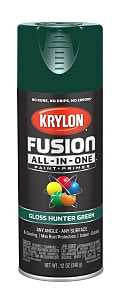 Krylon K02789007 Spray Paint, 12 oz Can, 25 sq-ft Coverage Area, Acrylic Base, Gloss, Hunter Green