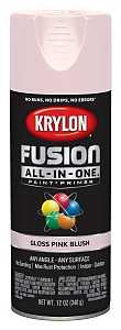 Krylon K02717007 Spray Paint, 12 oz Can, 25 sq-ft Coverage Area, Acrylic Base, Gloss, Pink Blush