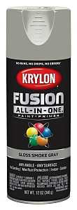 Krylon K02723007 Spray Paint, 12 oz Can, 25 sq-ft Coverage Area, Acrylic Base, Gloss, Smoke Gray