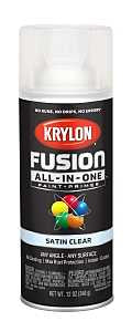 Krylon K02735007 Spray Paint, Satin, Clear, 12 oz, Can