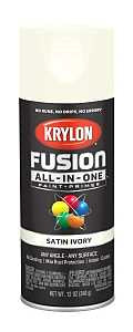 Krylon K02739007 Spray Paint, Satin, Ivory, 12 oz, Can