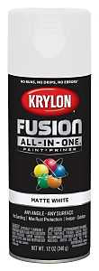 Krylon K02764007 Spray Paint, Matte, White, 12 oz, Can