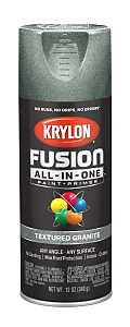 Krylon K02780007 Spray Paint, Textured, Granite, 12 oz, Can