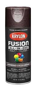 Krylon K02785007 Spray Paint, Hammered, Cocoa Brown, 12 oz, Can