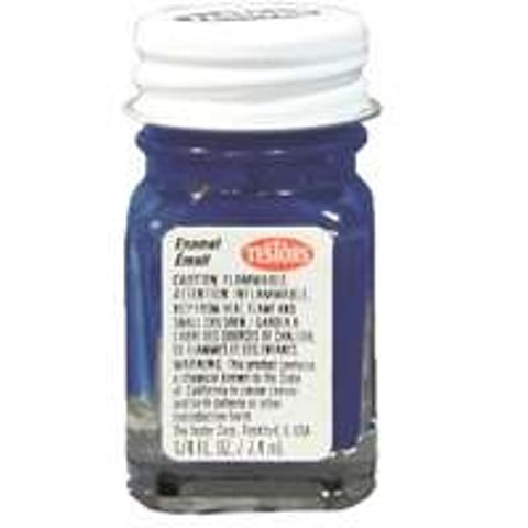 Testors 1111TT Enamel Paint, Gloss, Dark Blue, 0.25 oz Bottle
