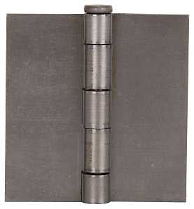 ProSource LR-019-PS Door Hinge, 3 in W Door Leaf, 3 in H Door Leaf, 2.2 mm Thick Door Leaf, Steel, Plain Steel, 100 lb