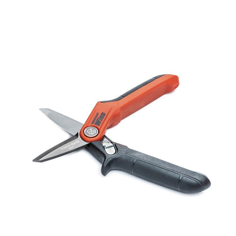 Wiss CW7T Heavy-Duty Tradesman Utility Shear, 7-1/2 in OAL, 2 in L Cut, Stainless Steel Blade
