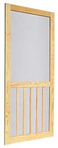SCREEN TIGHT WTIM36PT 5-Bar Screen Door, 36 in W, 80 in H, Full View, Removable Screen, Multi-Color