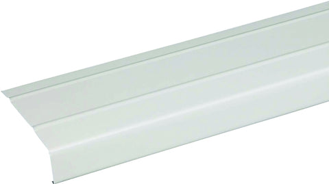 Amerimax 77106 Fascia Trim, 12 ft L, 4 in W, 0.0175 Gauge, Aluminum, White, Enamel, Pack of 12