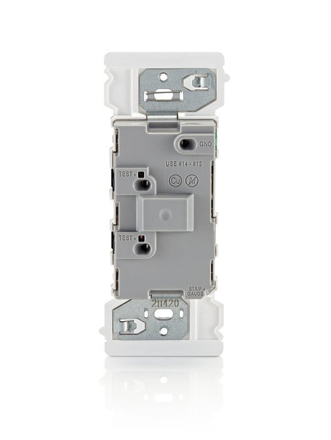 Decora Edge Series E5601-0MW Rocker Switch, 15 A, 120/277 V, Side Lever Terminal, Thermoplastic Housing Material, White