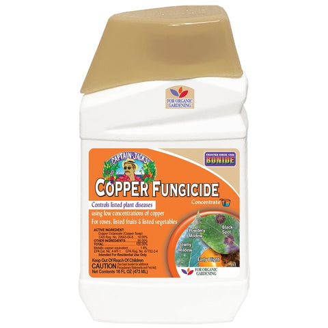 Bonide Captain Jack's 811 Copper Fungicide, Liquid, Acidic, Blue, 1 pt