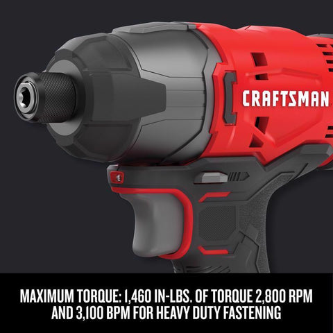 Craftsman 20V Cordless Brushed 4 Tool Combo Kit