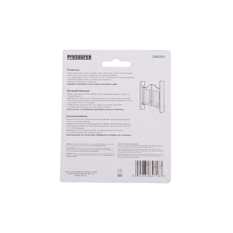 ProSource LR-025-PS Gravity Pivot Hinge, Steel, Satin Brass