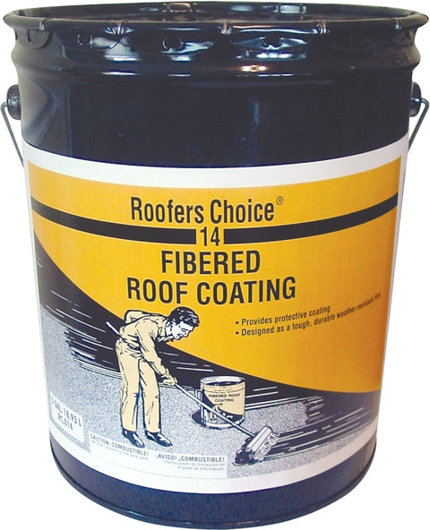 Henry Roofers Choice Series RC014070 Roof Coating, Black, 18.93 L Pail