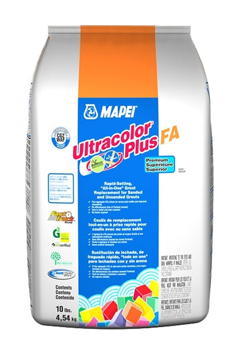 Mapei Ultracolor Plus FA 6BU522005 All-in-One Grout, Eggshell, 10 lb Bag, Pack of 2