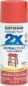 Rust-Oleum 249068 Spray Paint, Satin, Paprika, 12 oz, Can