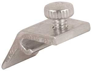 Make-2-Fit PL 7949 Storm Door Panel Clip, Aluminum, Mill, 8/CD