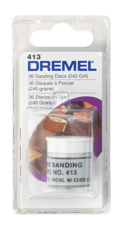 Dremel 3/4 in. Dia. Sanding Disc 240 Grit Fine 36 pk
