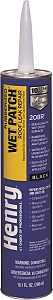 Henry Wet Patch 208R Series HE208R004 Roof Cement, Black, Liquid, 11 fl-oz Cartridge, Pack of 24