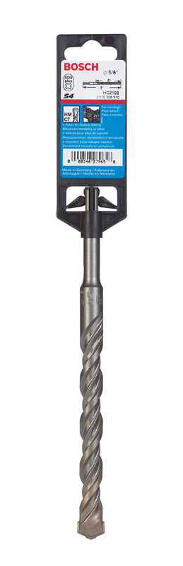 Bosch Bulldog 5/8 in. Dia. x 8 in. L Steel Rotary Hammer Bit SDS-Plus Shank 1 pc.