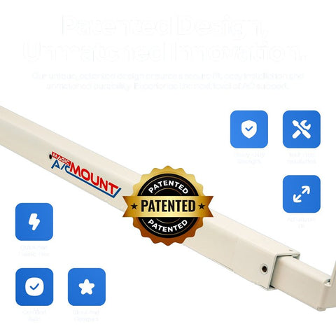 Magic AC Mount MACM301 AC Support Bracket, Metal, White, For: Window Air Conditioners