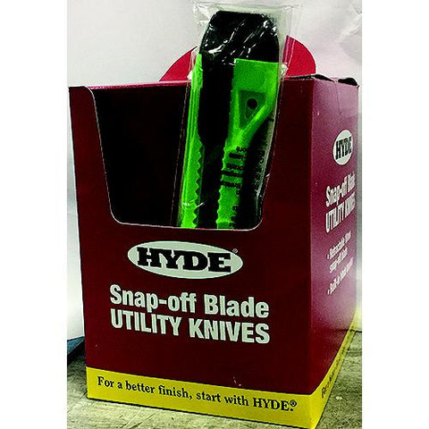 Hyde 49697 Assorted Color Snap Knife Display Bucket 18mm 25/pk