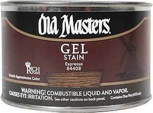 Old Masters 84408 Gel Stain, Espresso, Liquid, 1 pt