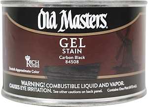 Old Masters 84508 Gel Stain, Carbon Black, Liquid, 1 pt