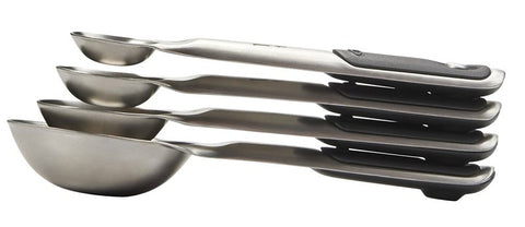Good Grips 11132100 Measuring Spoon Set, Stainless Steel