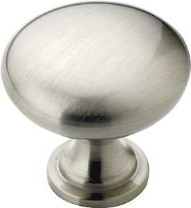 Amerock BP53005G10 Cabinet Knob, 1-1/8 in Projection, Zinc, Satin Nickel
