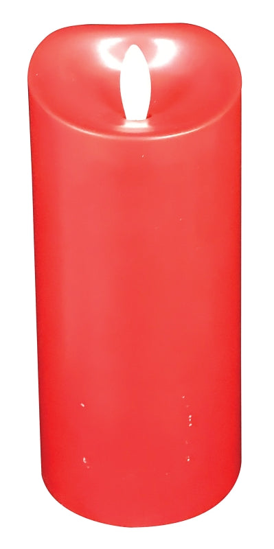 Hometown Holidays 25305 Candle, 5-1/2 in Candle, Cinnamon Fragrance, Red Candle, Pack of 4