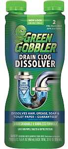 Green Gobbler G8615 Liquid Hair and Grease Clog Remover, Liquid, Colorless, Odorless, 32 oz Bottle