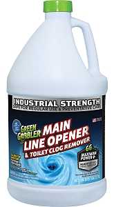 Green Gobbler G0670 Drain Cleaner, Liquid, Colorless, Odorless, 128 oz Bottle