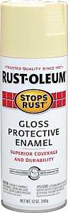 Rust-Oleum 7794830 Rust Preventative Spray Paint, Gloss, Antique White, 12 oz, Can