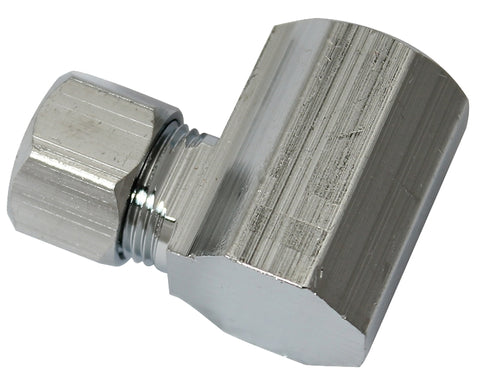 Plumb Pak PP75PCLF Adapter, 3/8 in, FIP x Compression, Chrome-Plated