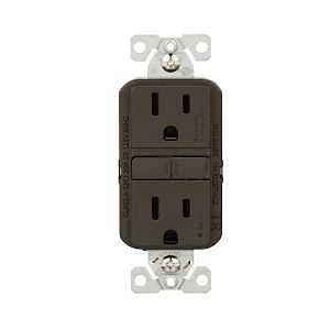 Eaton TRGF15RB-BX-L Self-Test GFCI Receptacle, 125 V, 15 A, NEMA: NEMA 5-15R, Back, Side Wiring, Oil-Rubbed Bronze